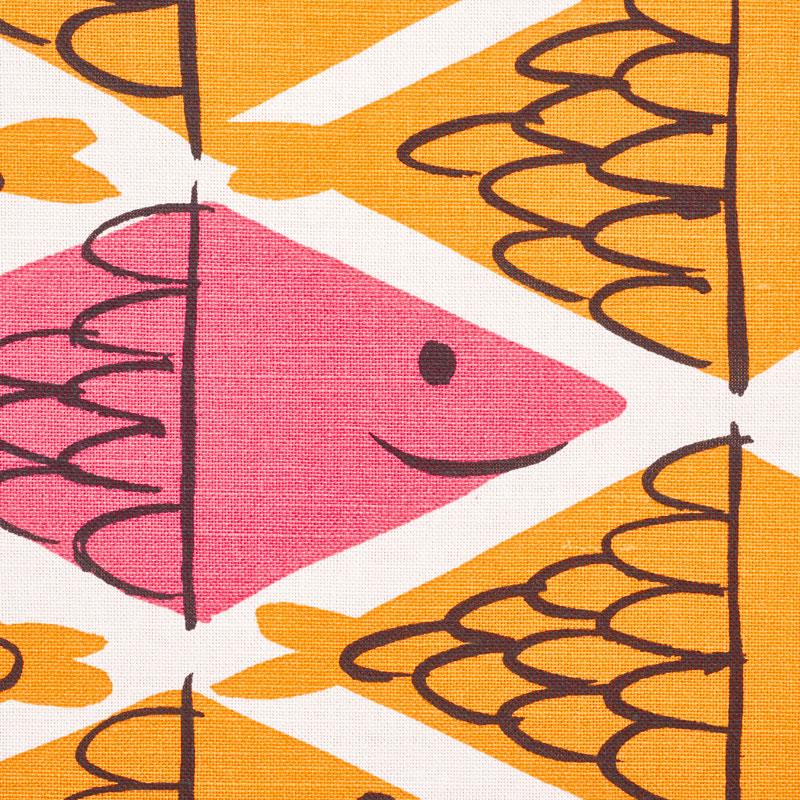 FISH SCHOOL_ORANGE & PINK