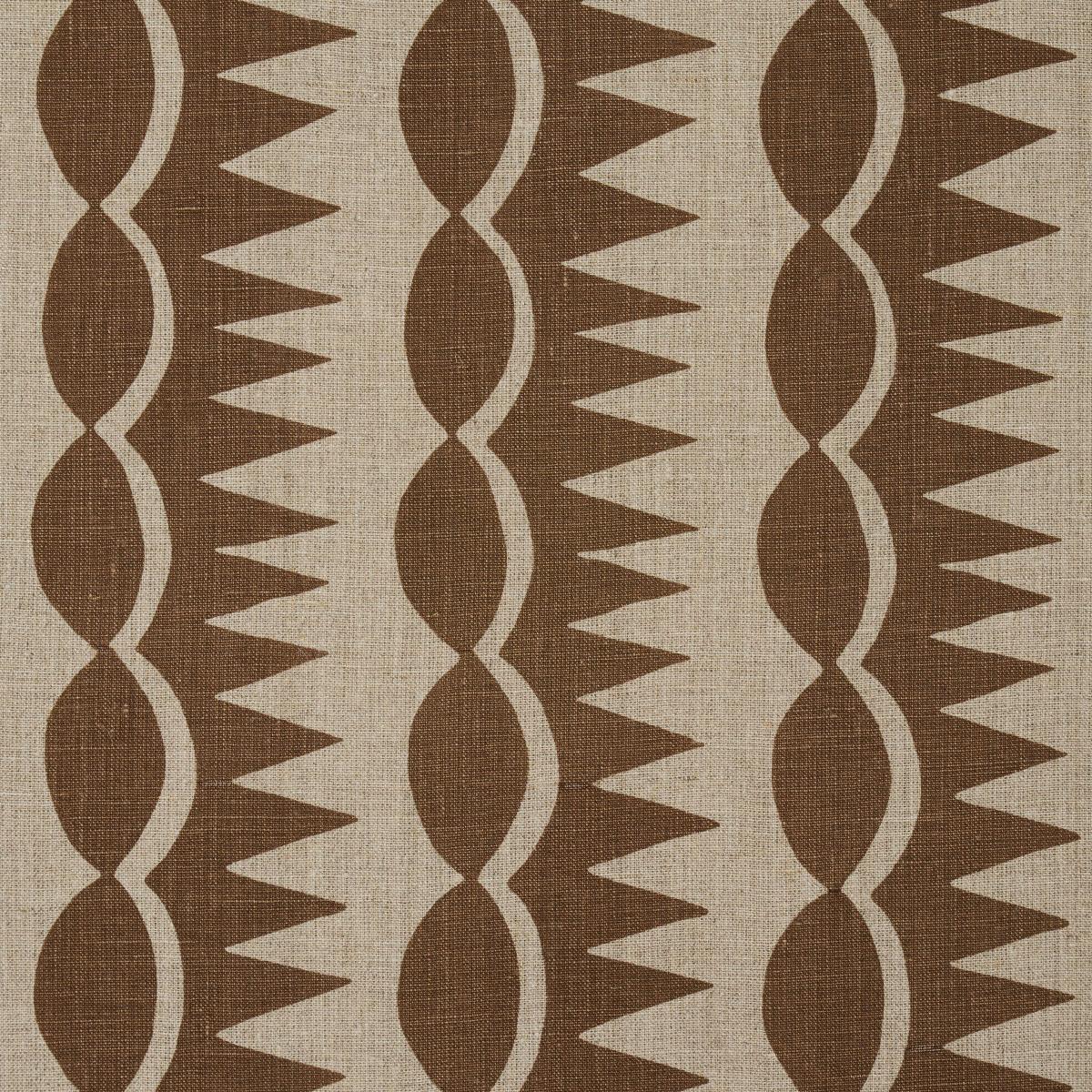 DAGGER STRIPE_BROWN ON NATURAL