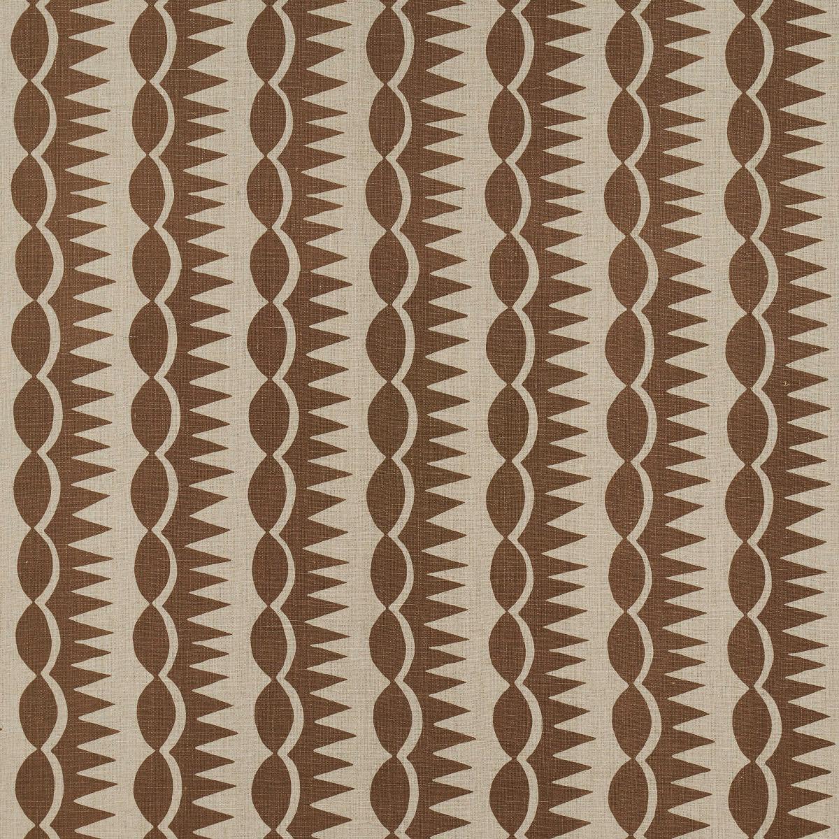 DAGGER STRIPE_BROWN ON NATURAL