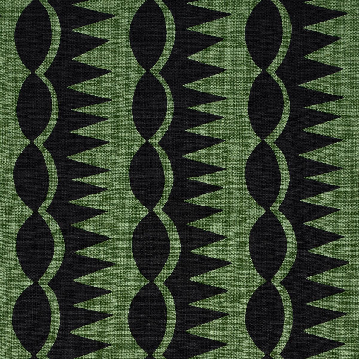 DAGGER STRIPE_BLACK ON GREEN