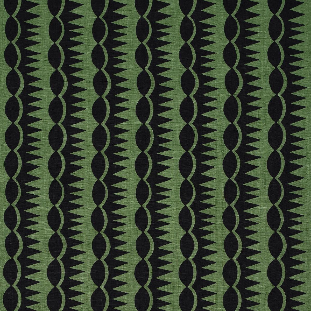 DAGGER STRIPE_BLACK ON GREEN