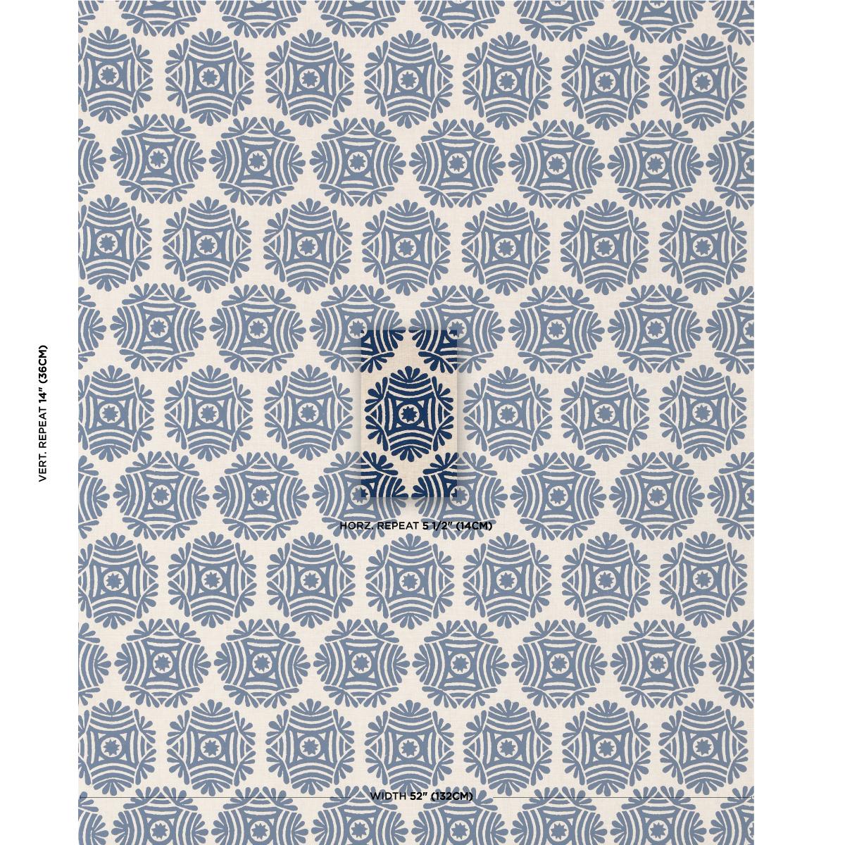 GILDED STAR BLOCK PRINT_NAVY ON NATURAL