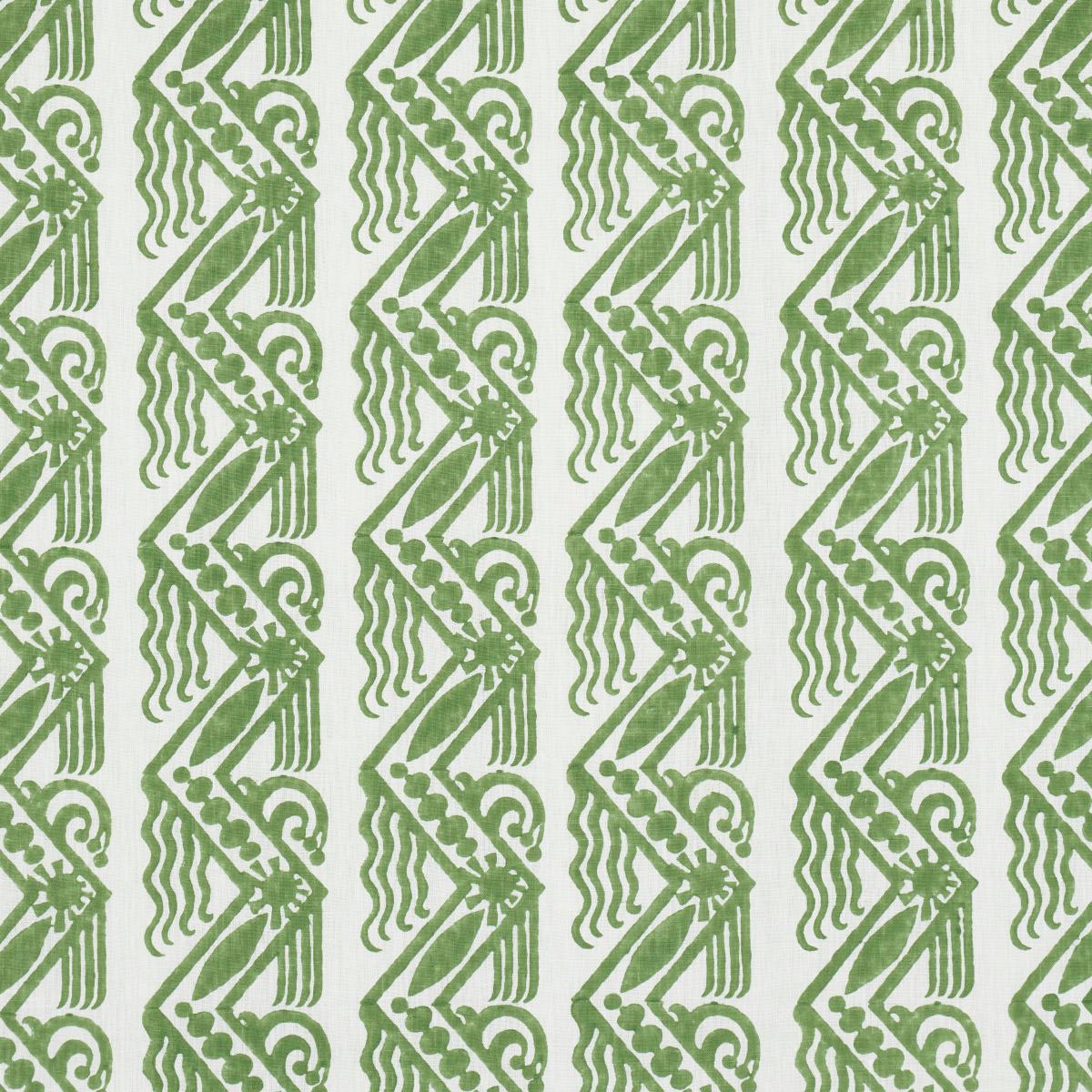 VENETIAN ZIG ZAG BLOCK PRINT_GREEN