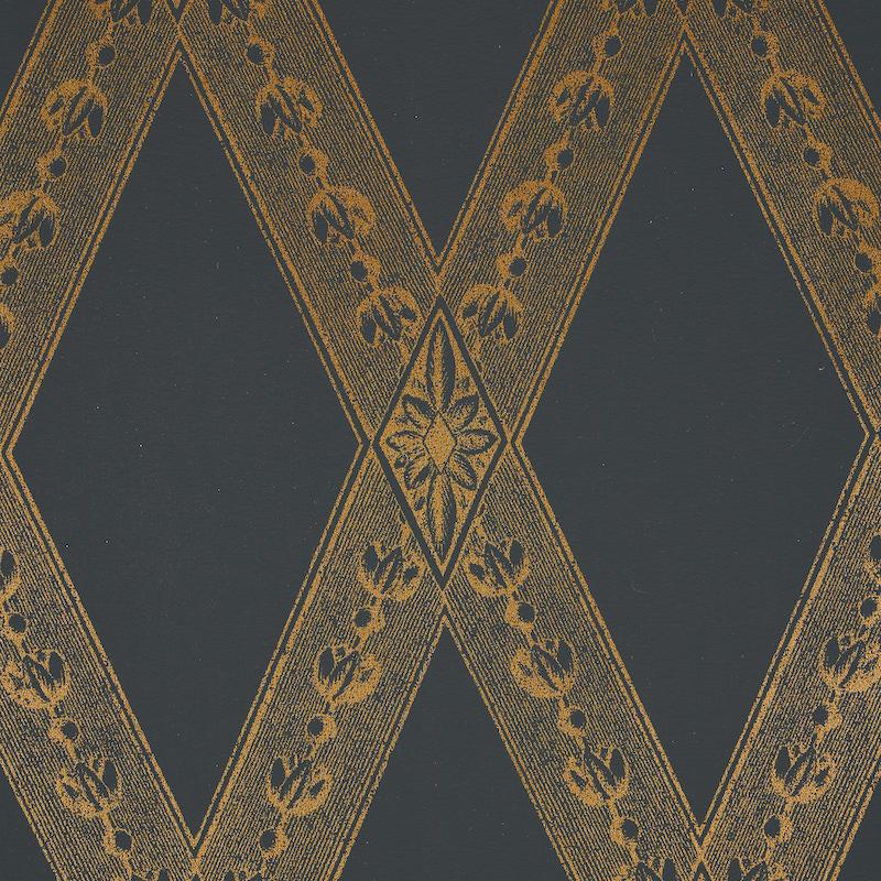 LES LOSANGES TOILE_GOLD ON BLACK