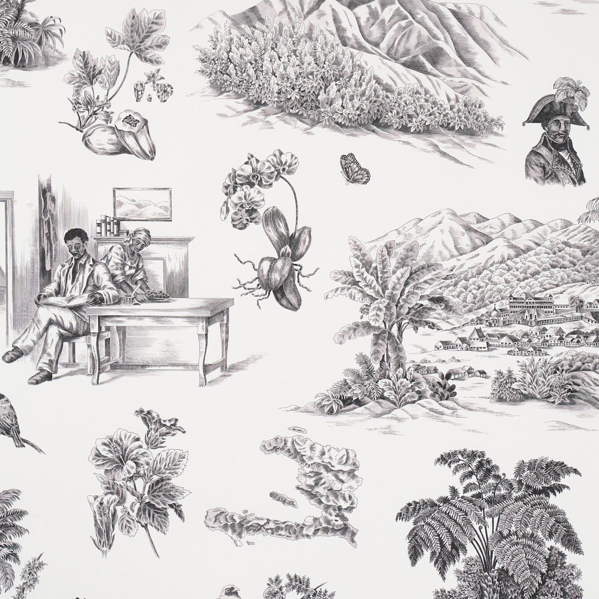 TOUSSAINT TOILE_BLACK ON IVORY