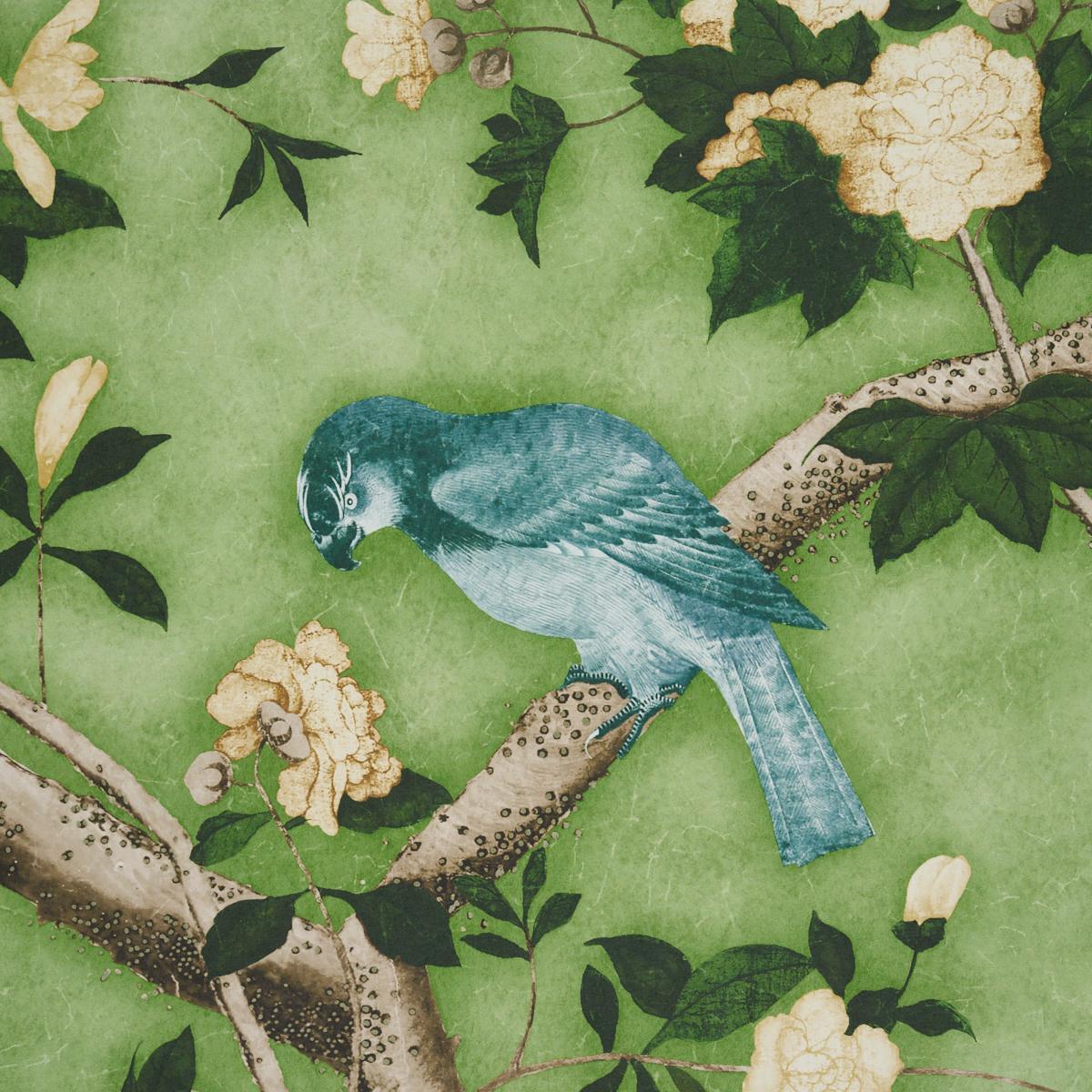 LES OISEAUX PANEL SET_APPLE GREEN