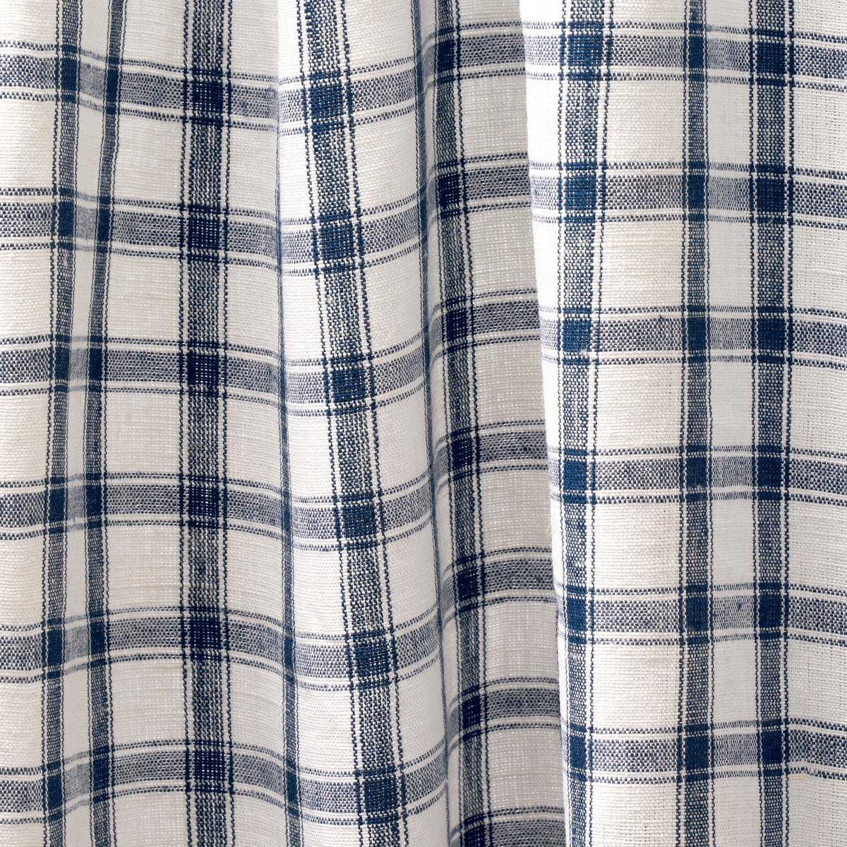 CRAWFORD LINEN CHECK_INDIGO