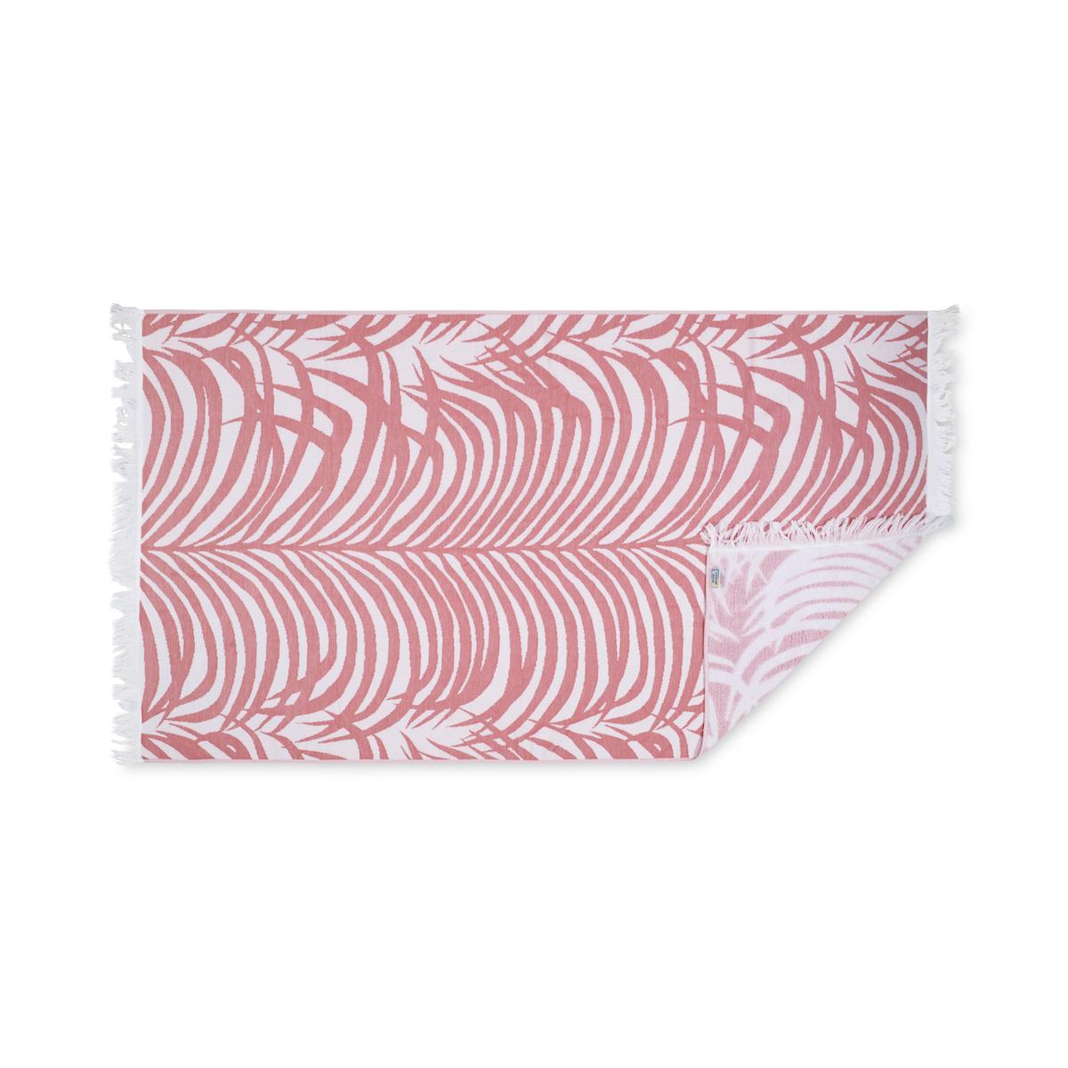 Zebra Palm Beach Towel_FLAMINGO