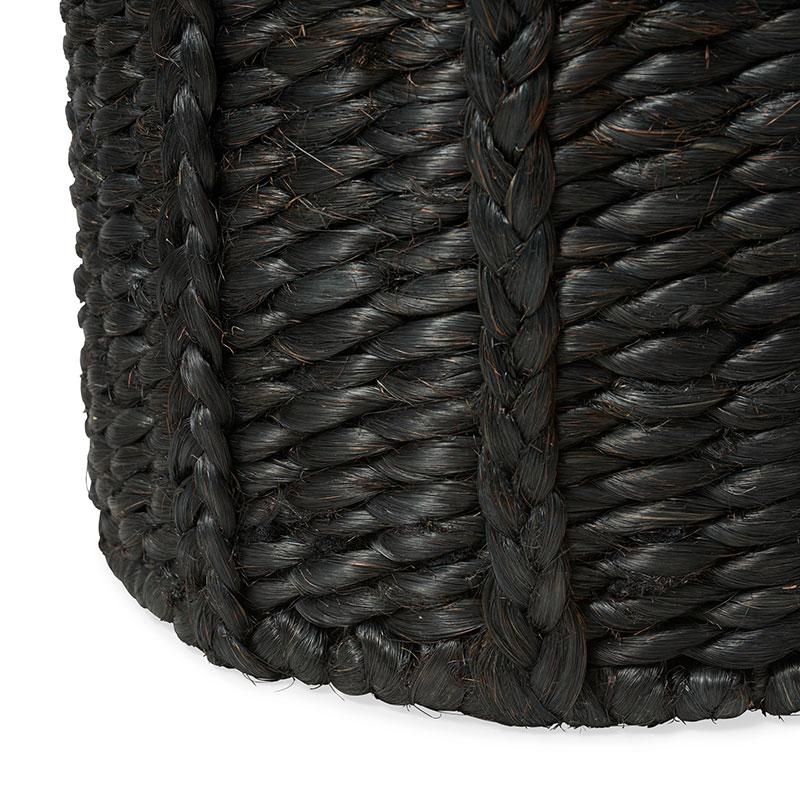 Lubid Abaca Basket_BLACK