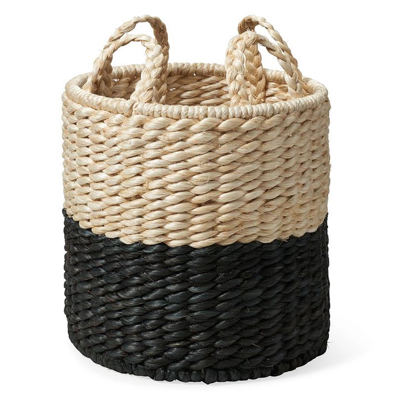 Lubid Abaca Basket_BLACK DIPPED