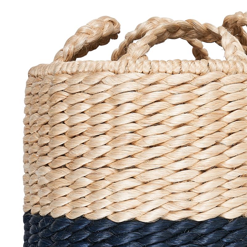 Lubid Abaca Basket_BLUE DIPPED