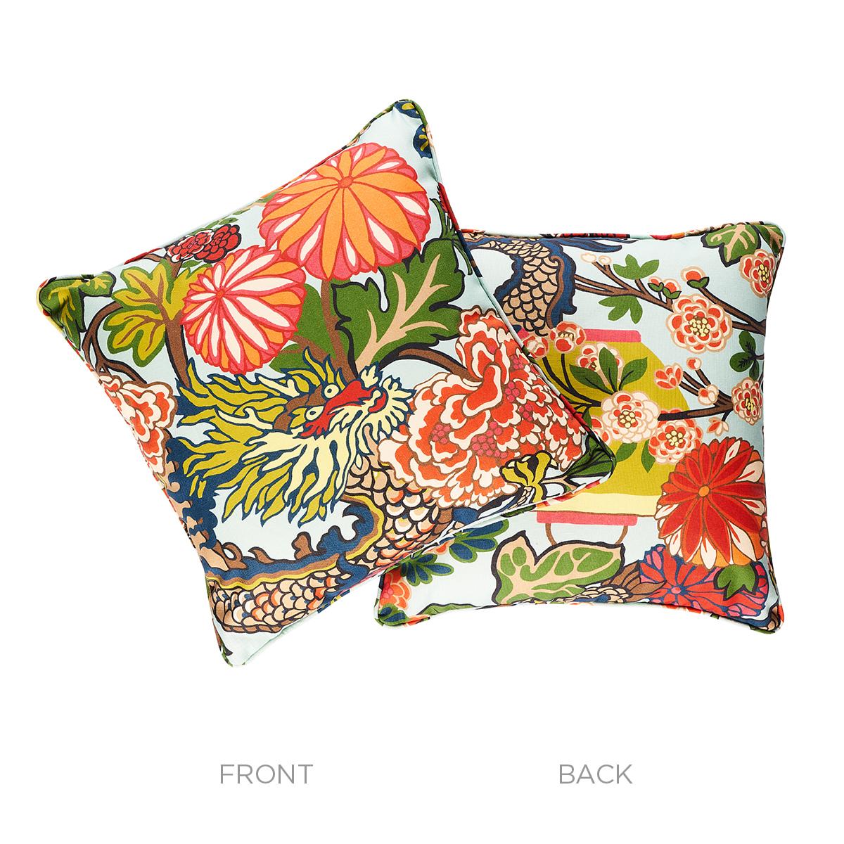 Chiang Mai Dragon I/O Pillow_AQUAMARINE