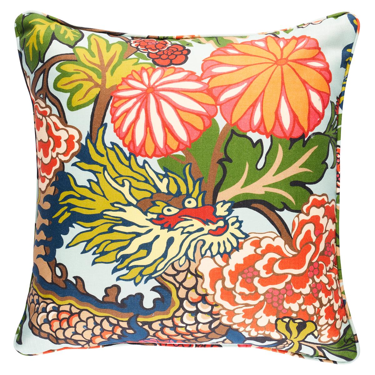 Chiang Mai Dragon I/O Pillow_AQUAMARINE