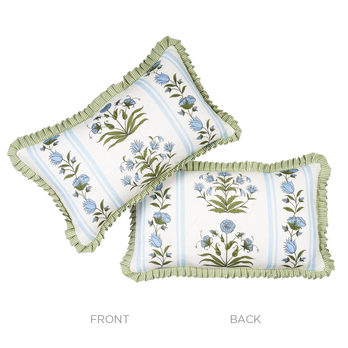 Royal Poppy Stripe Pillow_SKY