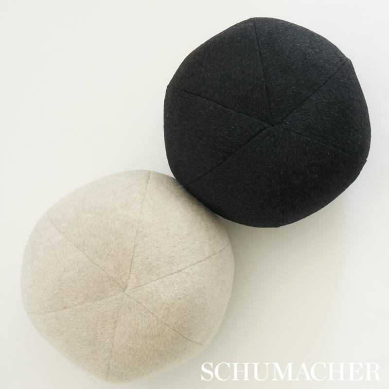 Dixon Mohair Sphere Pillow_CARBON