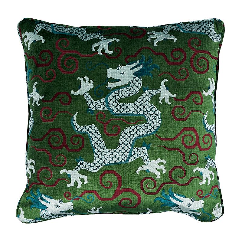 Bixi Velvet Pillow_EMERALD