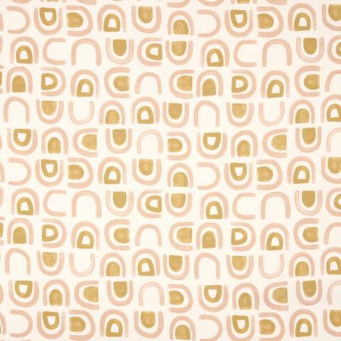 THRESHOLD PRINTED LINEN_SALT & OCHRE