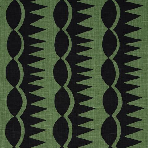 DAGGER STRIPE_BLACK ON GREEN