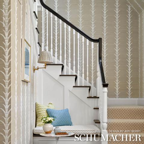 ACANTHUS STRIPE SISAL_FOG & CHALK