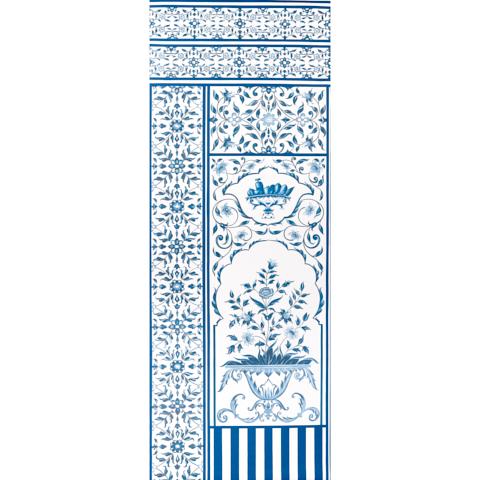 MUGHAL GARDEN PANEL A_BLUE