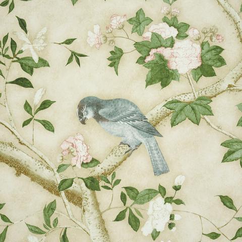 LES OISEAUX PANEL SET_PARCHMENT