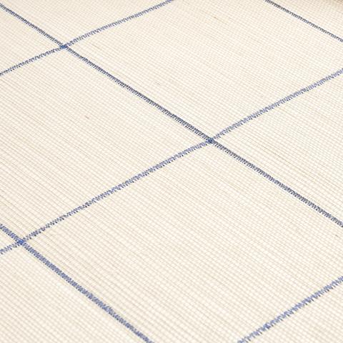 WINDOWPANE EMBROIDERED SISAL_NAVY