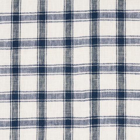 CRAWFORD LINEN CHECK_INDIGO