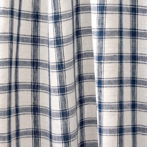 CRAWFORD LINEN CHECK_INDIGO