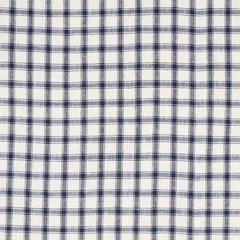 CRAWFORD LINEN CHECK_INDIGO