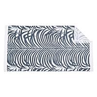 Zebra Palm Beach Towel_NAVY