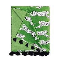 Leaping Leopard Beach Towel_GRASS