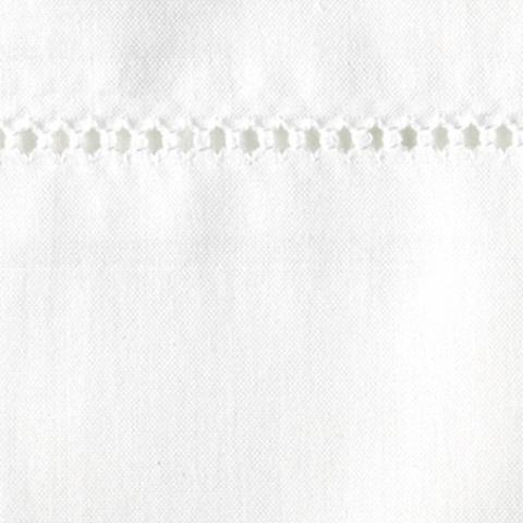 Luca Hemstitch Sham_WHITE