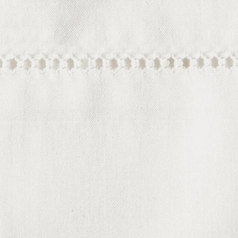 Luca Hemstitch Duvet Cover_BONE