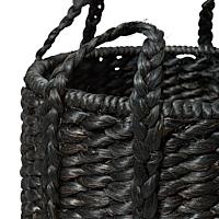 Lubid Abaca Basket_BLACK