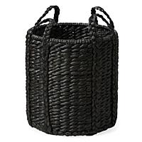 Lubid Abaca Basket_BLACK