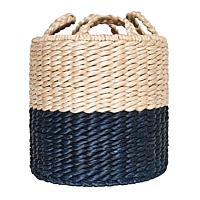 Lubid Abaca Basket_BLUE DIPPED