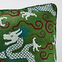 Bixi Velvet Pillow_EMERALD